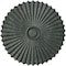 Ekena Millwork Shakuras Ceiling Medallion (For Canopies up to 5 3/4"), 33 7/8"OD x 2"P, Athenian Green Crackle CM34SHAGC - alternate 1